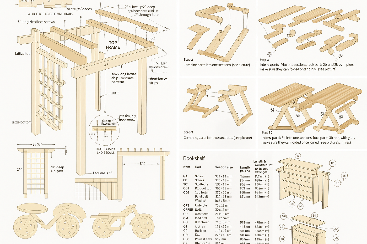 Woodworking plan details